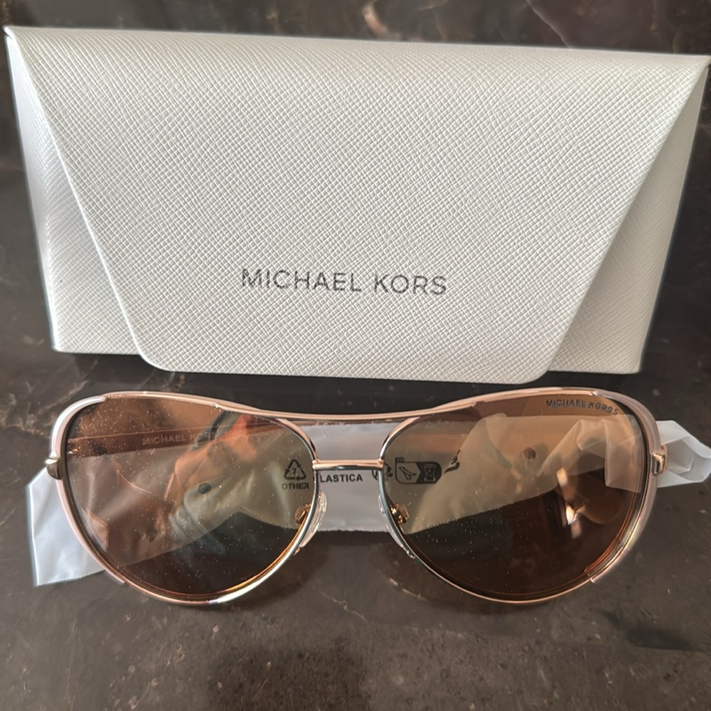 Mk Rose Gold Chelsea sunglasses
